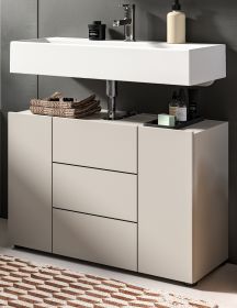 Waschbeckenunterschrank Larik in Kaschmir Badezimmer Unterschrank 82 x 56 cm