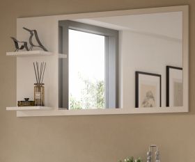Garderobenspiegel Loreno in Kaschmir Wandspiegel mit Ablage 106 x 55 cm