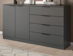 Sideboard Swan in grau Kommode 148 x 80 cm