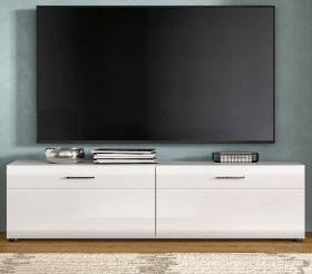 TV-Lowboard Cover in wei� Hochglanz TV Unterteil 160 x 41 cm