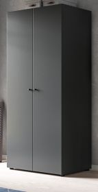 Kleiderschrank Carter in grau Dreht�renschrank 2-t�rig 80 x 176 cm