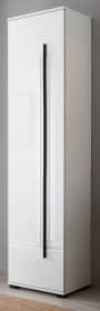 Schuhschrank Design-D in wei� Hochglanz 50 x 200 cm