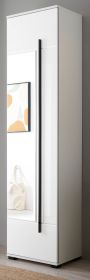 Schuhschrank mit Spiegel Design-D in wei� Hochglanz 50 x 200 cm