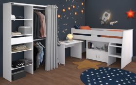 Parisot Kinder- und Jugendzimmer Releave in wei� Komplett-Set 2-teilig