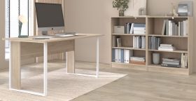 B�rom�bel Set StartUP in Eiche und wei� mit Schreibtisch und 2 x Regal f�r Homeoffice
