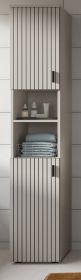 Badezimmer Hochschrank Livia in Kaschmir Badschrank 30 x 192 cm