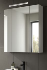 Badezimmer Spiegelschrank Talerno in wei� Badschrank 3-t�rig 60 x 70 cm