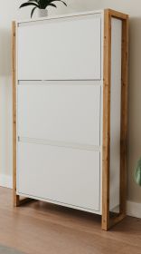 Schuhkipper Malta in wei� und Artisan Eiche 70 x 125 cm