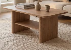 Couchtisch Luzern in Hickory Walnuss 90 x 56 cm