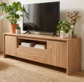 TV-Lowboard Luzern in Hickory Walnuss 164 x 59 cm