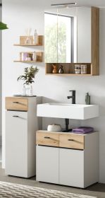 Badm�bel Set Matteo in Kaschmir und Evoke Eiche Badkombination 107 x 191 cm