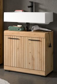 Waschbeckenunterschrank Shawn in Artisan Eiche Badezimmer Unterschrank 60 cm