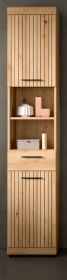 Badezimmer Hochschrank Shawn in Artisan Eiche Badschrank 37 x 191 cm