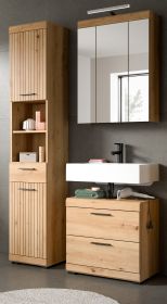 Badm�bel Set 3-teilig Shawn in Artisan Eiche Badkombination 112 x 191 cm