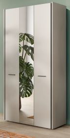 Flurschrank mit Spiegel Nevia in Kaschmir 107 x 190 cm, Soft-Close