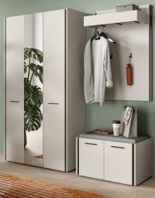 Garderobe Set 3-teilig Nevia in Kaschmir 197 x 190 cm, Soft-Close