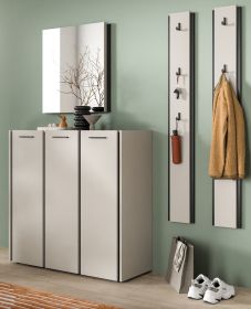 Garderobe Set 4-teilig Nevia in Kaschmir 185 x 190 cm, Soft-Close