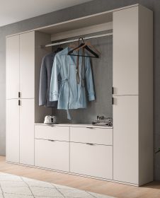 Garderobe Set Line-Up in Kaschmir Garderobenschrank 212 x 193 cm