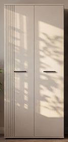 Kleiderschrank Jolly in Kaschmir Kinder-/Jugendzimmer Dreht�renschrank 2-t�rig mit Spiegel 90 x 190 cm