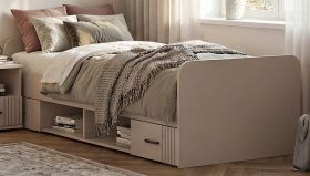 Stauraumbett Jolly in Kaschmir Kinder-/Jugendzimmer Bett mit Bettschubk�sten Liegefl�che 90 x 200 cm