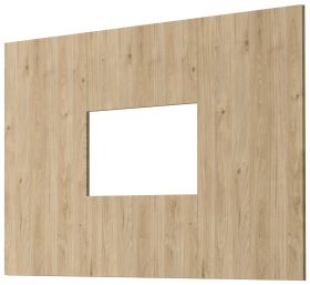 Wandpaneel Option in Jackson Eiche TV R�ckwandverkleidung 160 x 118 cm