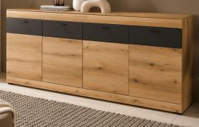 Sideboard Assina in Evoke Eiche und grau matt Kommode 200 cm, Soft-Close