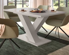 Esstisch Home-X in kaschmir Tisch ausziehbar 150 - 190 cm