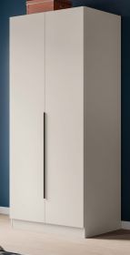 Kleiderschrank Swan in kaschmir Dreht�renschrank 2-t�rig 80 x 181 cm