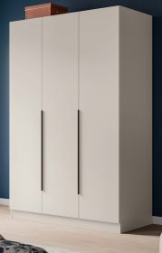 Kleiderschrank Swan in kaschmir Dreht�renschrank 3-t�rig 120 x 181 cm
