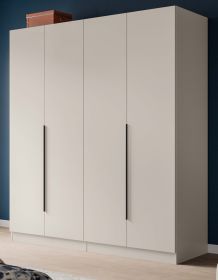 Kleiderschrank Swan in kaschmir Dreht�renschrank 4-t�rig 160 x 181 cm
