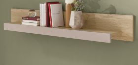 Wandboard Design-D in Kaschmir und Cremona Eiche Wandregal 150 cm
