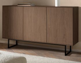 Sideboard Breda in Nussbaum Kommode 150 x 90 cm, mit Push-to-Open