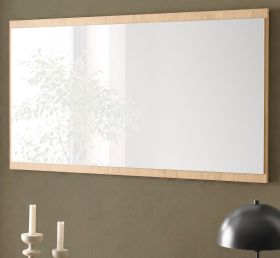 Garderobenspiegel Breda in Stone Eiche Wandspiegel 105 x 58 cm