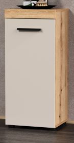 Badezimmer Kommode Celeste in Kaschmir und Evoke Eiche Badschrank 36 x 81 cm