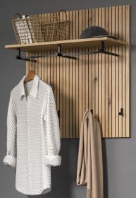 Garderobenpaneel Feliz in Evoke Eiche Wandgarderobe 80 x 84 cm