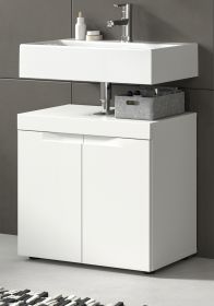Waschbeckenunterschrank Gusto in wei� matt Badezimmer Unterschrank 60 cm