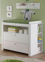 Wandboard weiss Wand Regal Kinderzimmer Babyzimmer LANDI Pinie Garderobe Kinder