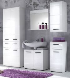 weisse badmobel, badmöbel in weiß hochglanz - elegant und zeitlos, Design ideen