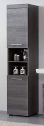 Badezimmer Hochschrank Runner in Sardegna grau Rauchsilber Badschrank 30 x 190 cm Badezimmer Hochschrank Runner in Sardegna grau Rauchsilber Badschrank 30 x 190 cm