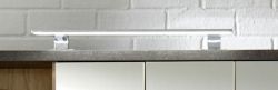 LED Badlampe Chrom 60 cm Spiegelschrankbeleuchtung inklusive Steckdose LED Badlampe Chrom 60 cm Spiegelschrankbeleuchtung inklusive Steckdose