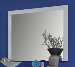 Flur Wandspiegel Kito in weiß Hochglanz Garderobenspiegel 103 x 86 cm