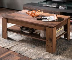 Couchtisch Indy in Old Used Wood mit Ablage 110 x 65 cm Couchtisch Indy in Old Used Wood mit Ablage 110 x 65 cm