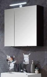 Badezimmer Spiegelschrank Concept1 in Graphit grau Badschrank 2-türig 60 x 63 cm