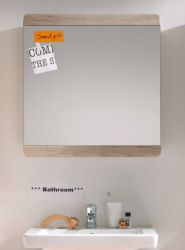 Badezimmer Spiegel Malea in Eiche San Remo hell Wandspiegel 65 x 70 cm Badezimmer Spiegel Malea in Eiche San Remo hell Wandspiegel 65 x 70 cm