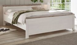 Bett Rovola in Pinie weiß / Oslo Pinie Landhaus Doppelbett Liegefläche 180 x 200 cm Bett Rovola in Pinie weiß / Oslo Pinie Landhaus Doppelbett Liegefläche 180 x 200 cm