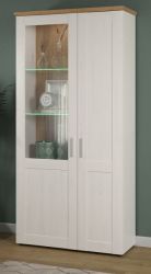 Vitrine Shade in Andersen Pinie weiß und Artisan Eiche Landhaus Vitrinenschrank 95 x 194 cm Vitrine Shade in Andersen Pinie weiß und Artisan Eiche Landhaus Vitrinenschrank 95 x 194 cm