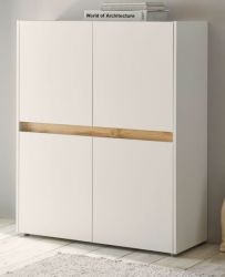Highboard Center in weiß und Wotan Eiche 100 x 120 cm Highboard Center in weiß und Wotan Eiche 100 x 120 cm