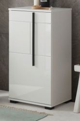 Badezimmer Kommode Design-D in weiß Hochglanz Badschrank 45 x 87 cm Unterschrank Badezimmer Kommode Design-D in weiß Hochglanz Badschrank 45 x 87 cm Unterschrank