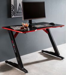 Gamingtisch mcRacing in schwarz und rot Computertisch 120 x 60 cm Gaming Desk
