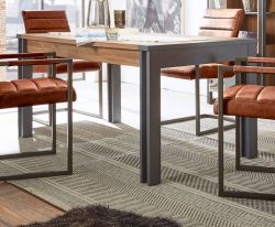 Esstisch Auburn in Eiche Stirling und Matera grau Küchentisch 154 x 90 cm Esstisch Auburn in Eiche Stirling und Matera grau Küchentisch 154 x 90 cm